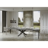 Tavolo allungabile moderno gambe a incrocio 90×180-440 Volantis Evolution Stock