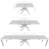 Tavolo allungabile moderno gambe a incrocio 90×180-440 Volantis Evolution Prezzo