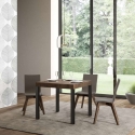 Tavolo allungabile quadrato moderno industriale 90×90-246 Everyday Vendita