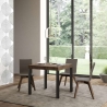 Tavolo allungabile quadrato moderno industriale 90×90-246 Everyday Vendita