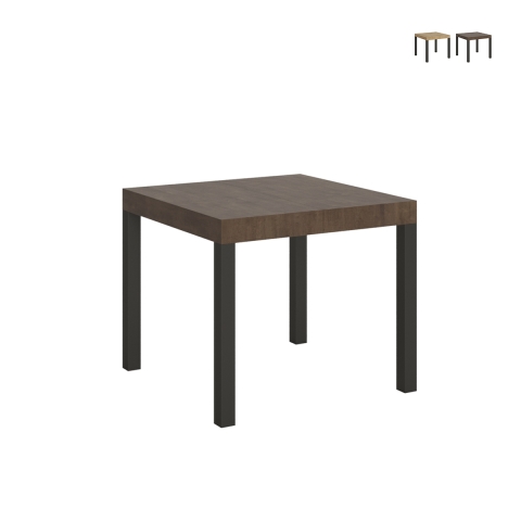 Tavolo allungabile quadrato moderno industriale 90×90-246 Everyday Promozione