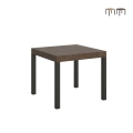 Tavolo allungabile quadrato moderno industriale 90×90-246 Everyday Promozione