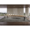 Tavolo allungabile industriale metallo legno 18 persone 90×180-440 Everyday Saldi