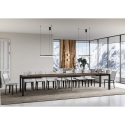 Tavolo allungabile industrial minimal legno ferro 90×180-440 Everyday Evolution Stock