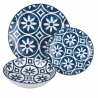 Set piatti tavola 18 pezzi design mediterraneo in porcellana Paxos Vendita