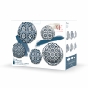 Set piatti tavola 18 pezzi design mediterraneo in porcellana Paxos Modello