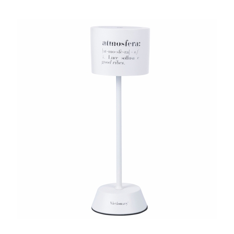 Lampada da tavolo ricaricabile LED sensore touch bianca Victionary Promozione