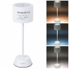 Lampada da tavolo ricaricabile LED sensore touch bianca Victionary Offerta