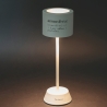 Lampada da tavolo ricaricabile LED sensore touch bianca Victionary Saldi