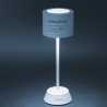 Lampada da tavolo ricaricabile LED sensore touch bianca Victionary Sconti