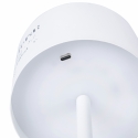 Lampada da tavolo ricaricabile LED sensore touch bianca Victionary Stock
