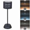Lampada LED nera da tavolo touch ricaricabile e regolabile Victionary Offerta