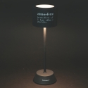 Lampada LED nera da tavolo touch ricaricabile e regolabile Victionary Saldi