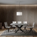 Tavolo allungabile design moderno 10 persone 90×160-220 Ganty Vendita