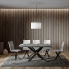 Tavolo allungabile design moderno 10 persone 90×160-220 Ganty Vendita