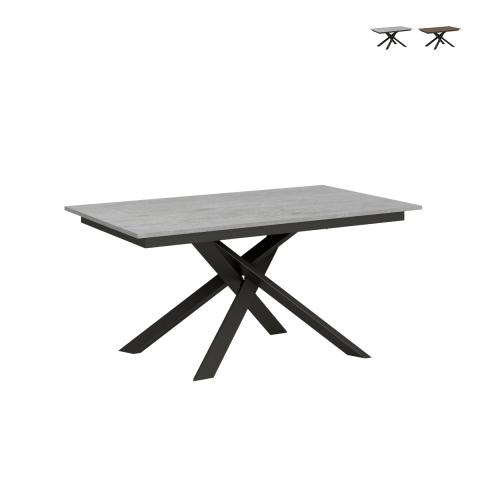 Tavolo allungabile design moderno 10 persone 90×160-220 Ganty Promozione