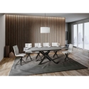 Tavolo allungabile design moderno 10 persone 90×160-220 Ganty Stock