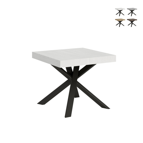 Tavolo allungabile quadrato moderno 90×90-194 Clerk Promozione