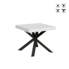Tavolo allungabile quadrato moderno 90×90-194 Clerk Promozione