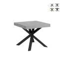 Tavolo allungabile quadrato moderno 90×90-194 Clerk Offerta