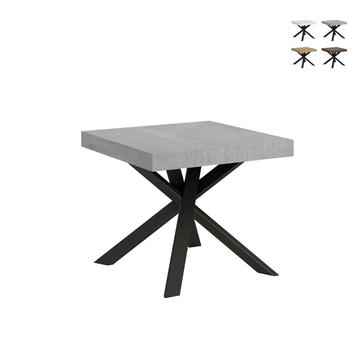 Tavolo allungabile quadrato moderno 90×90-194 Clerk Offerta Tavolo allungabile quadrato moderno 90×90-194 Clerk Offerta