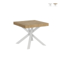 Tavolo allungabile quadrato gambe a incrocio 8 persone 90×90-194 Clerk Promozione
