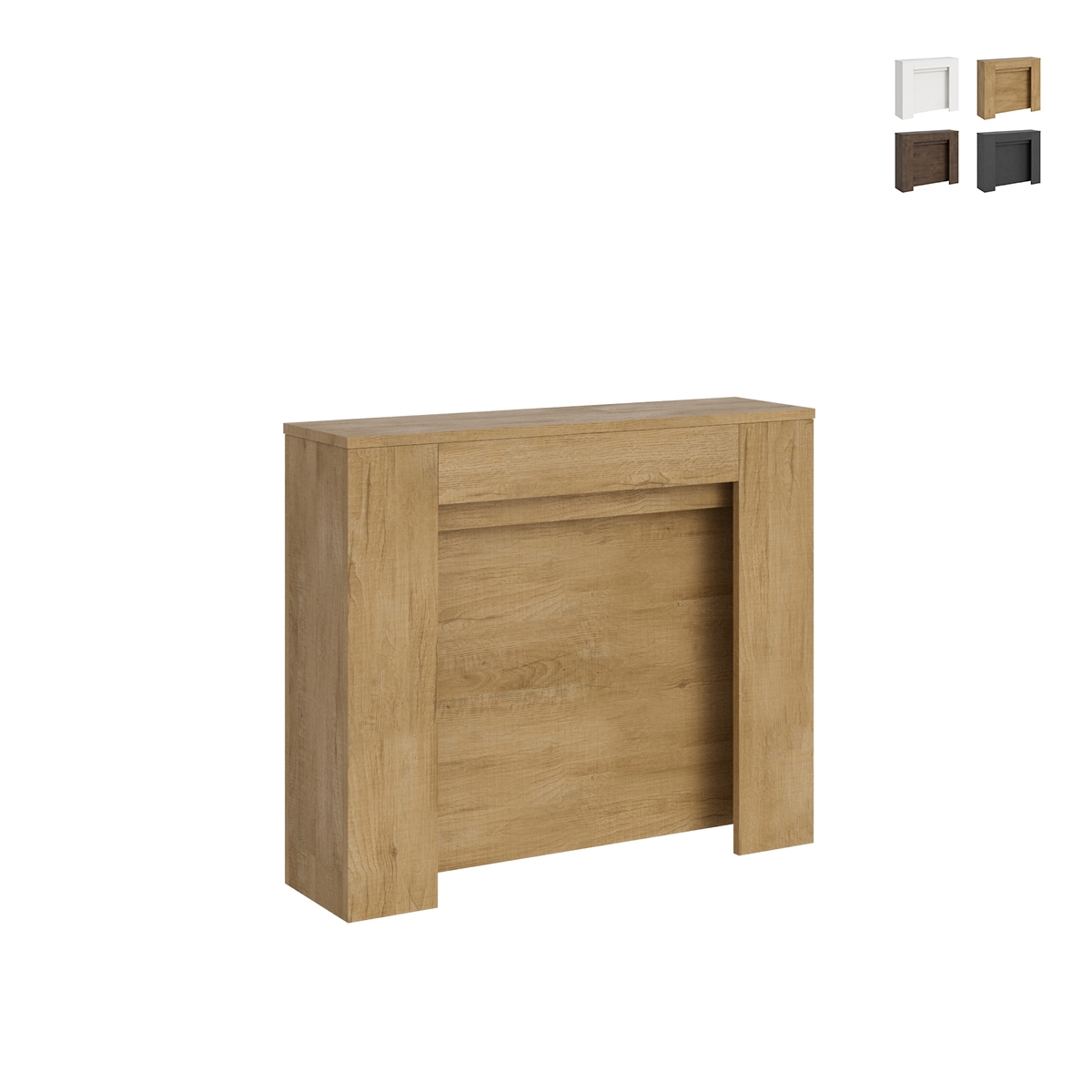 Consolle allungabile ingresso sala pranzo 10 persone 90×25-211 Kiba Stock