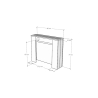 Consolle allungabile ingresso sala pranzo 10 persone 90×25-211 Kiba 