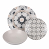 Servizio set piatti stoviglie 18 pezzi porcellana stile boho Bohémienne Offerta