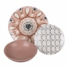 Servizio set piatti stoviglie 18 pezzi porcellana stile boho Bohémienne Saldi