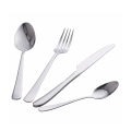 Set posate da 24 pezzi acciaio inox argento lucido Round Promozione
