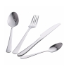 Set posate da 24 pezzi acciaio inox argento lucido Round Promozione