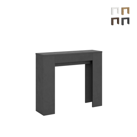 Consolle allungabile sala pranzo cucina 8 persone 90×25-181 Slick Promozione