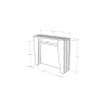 Consolle allungabile moderno minimale 90×25-211 Anea 