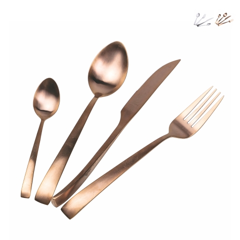 Set 24 posate da tavola in acciaio inox ristorante cucina Park Avenue Promozione