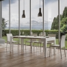 Consolle allungabile design minimale 10 persone 90x42-198 Isotta Small Caratteristiche