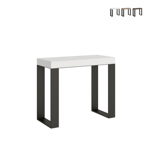 Consolle allungabile design industrial minimale 90x40-196 Tecno Small Promozione