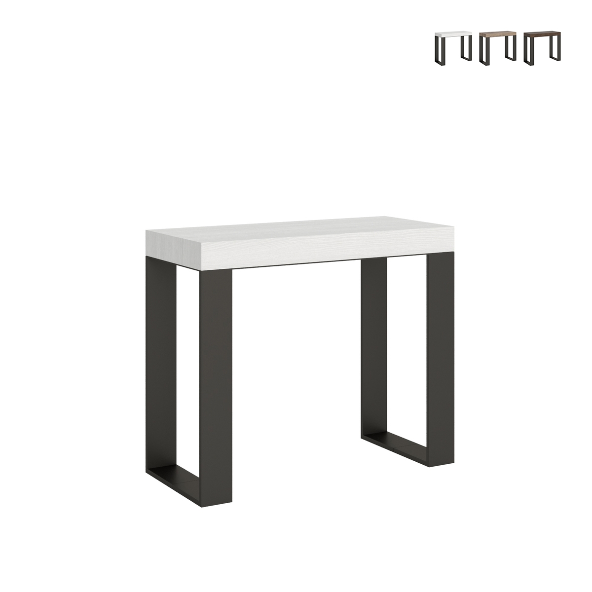 Consolle allungabile design industrial minimale 90x40-196 Tecno Small