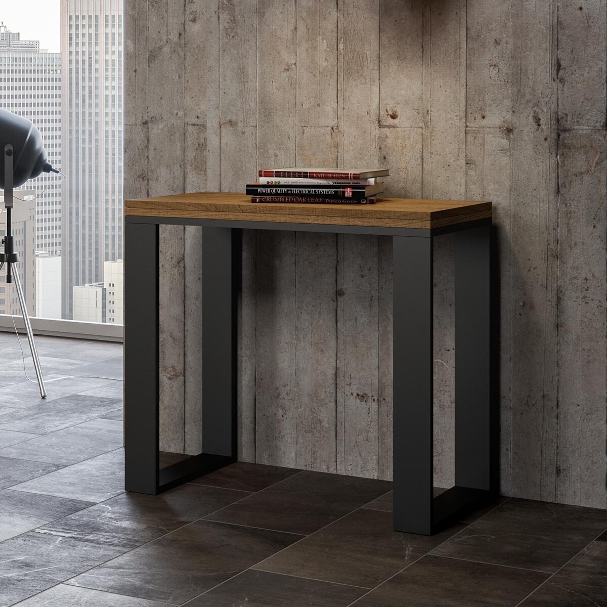 Consolle allungabile 90x45-90 tavolo da pranzo in legno Tecno Libra Promozione Consolle allungabile 90x45-90 tavolo da pranzo in legno Tecno Libra Promozione