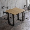Consolle allungabile 90x45-90 tavolo da pranzo in legno Tecno Libra Saldi
