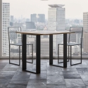 Consolle allungabile 90x45-90 tavolo da pranzo in legno Tecno Libra Sconti
