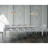 Consolle allungabile bianco stile classico 14 persone 90x48-308 Sciabola Saldi