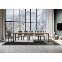 Consolle allungabile 90x40-300 per sala da pranzo industriale Everyday Saldi