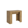 Consolle allungabile salvaspazio in legno naturale 90x48-204 Basic Small Vendita
