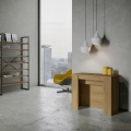 Consolle allungabile legno naturale design compatto 90x48-296 Venus Promozione