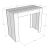 Consolle allungabile cucina design contemporaneo 90x42-198 Emy Small Modello
