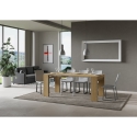 Consolle allungabile salvaspazio 90x40-196 in legno Roxell Small Offerta