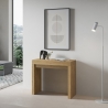 Consolle allungabile salvaspazio 90x40-196 in legno Roxell Small Vendita