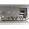 Consolle allungabile design contemporaneo in legno 90x40-300 Naxy Saldi