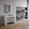 Consolle bianca allungabile per sala pranzo cucina 90x42-302 Evolve Promozione